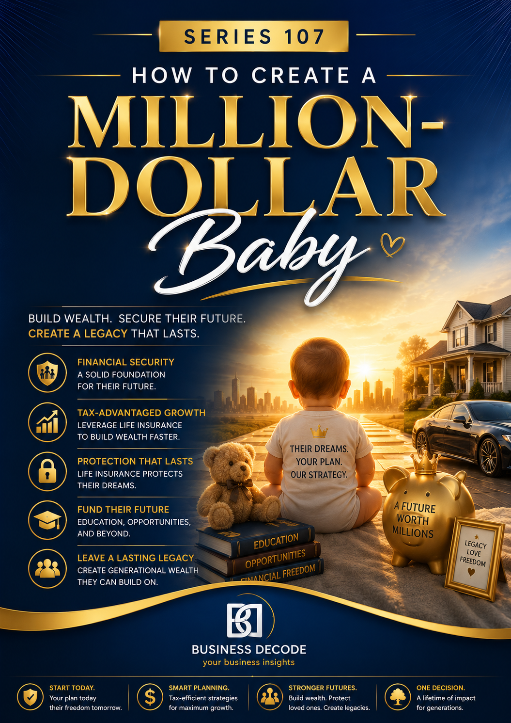 Series 107 cover: How to Create a Million-Dollar Baby Using Life Insurance